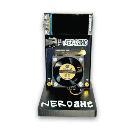 NerdAxe Ultra Bitcoin open-source home miner Standard fan front