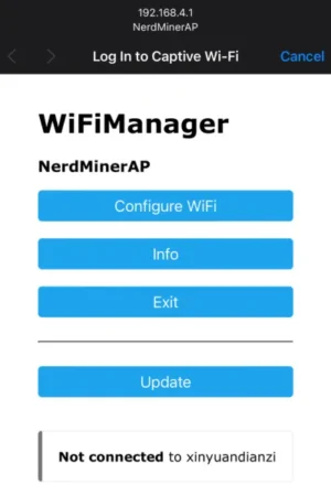 Nerdminer Setup How-To Scan WiFi Manager 600x400