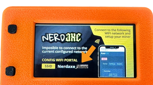 NerdAxe Setup Guide Wifi screen